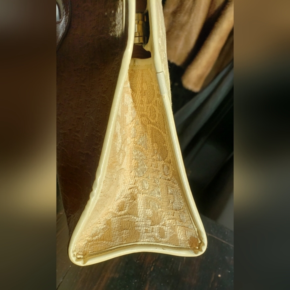 Authentic Vintage Christian Dior Canvas Clutch Bag Cream Rare - Picture 7 of 16